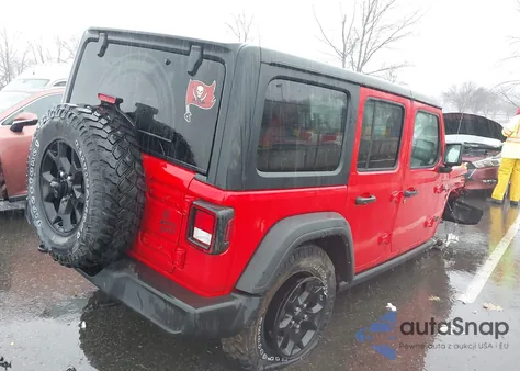 2022 Jeep Wrangler Unlimited Willys 4X4 из США, поврежденный, VIN 1C4HJXDG3NW224173
